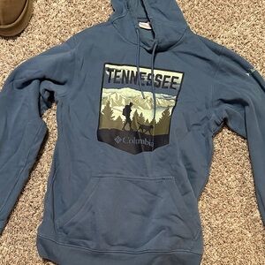 Columbia Men's Graphic Blue Hoodie